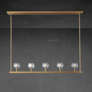 Boulew Crystal Linear Chandelier 48" - Zonesus