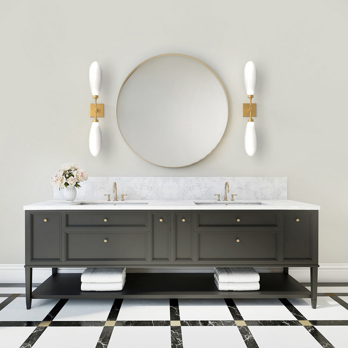 Art Glass Fiori Double Wall Sconce - Zonesus