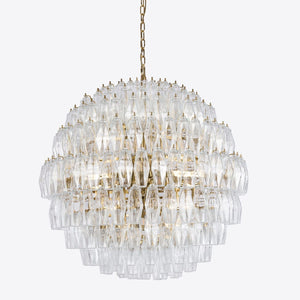 Clear Pallina Chandelier 28" - Zonesus