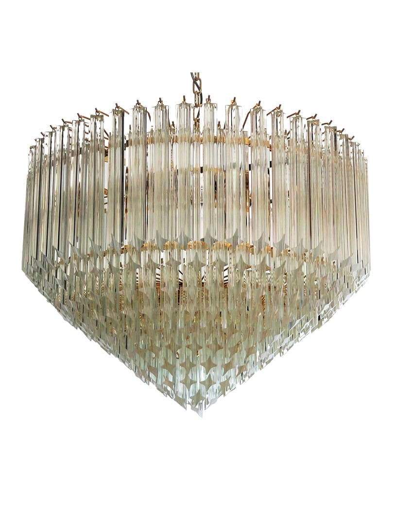 Murano Chandelier – Quadriedri – 265 prisms – Transparent - Zonesus
