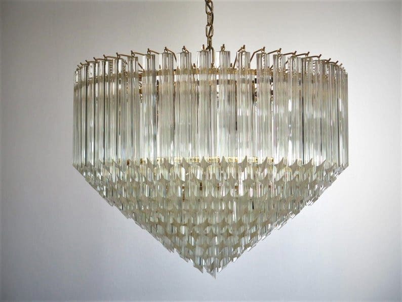 Murano Chandelier – Quadriedri – 265 prisms – Transparent - Zonesus