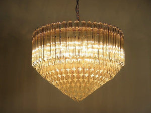 Murano Chandelier – Quadriedri – 265 prisms – Transparent - Zonesus