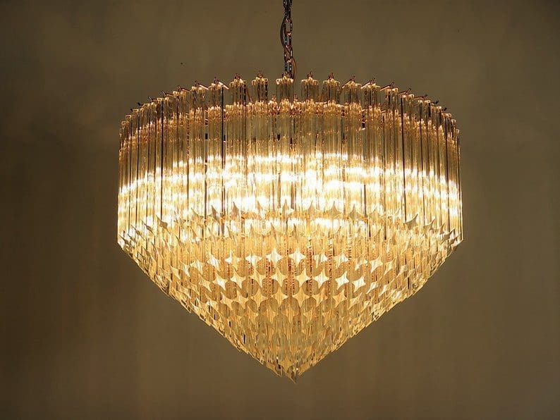 Murano Chandelier – Quadriedri – 265 prisms – Transparent - Zonesus