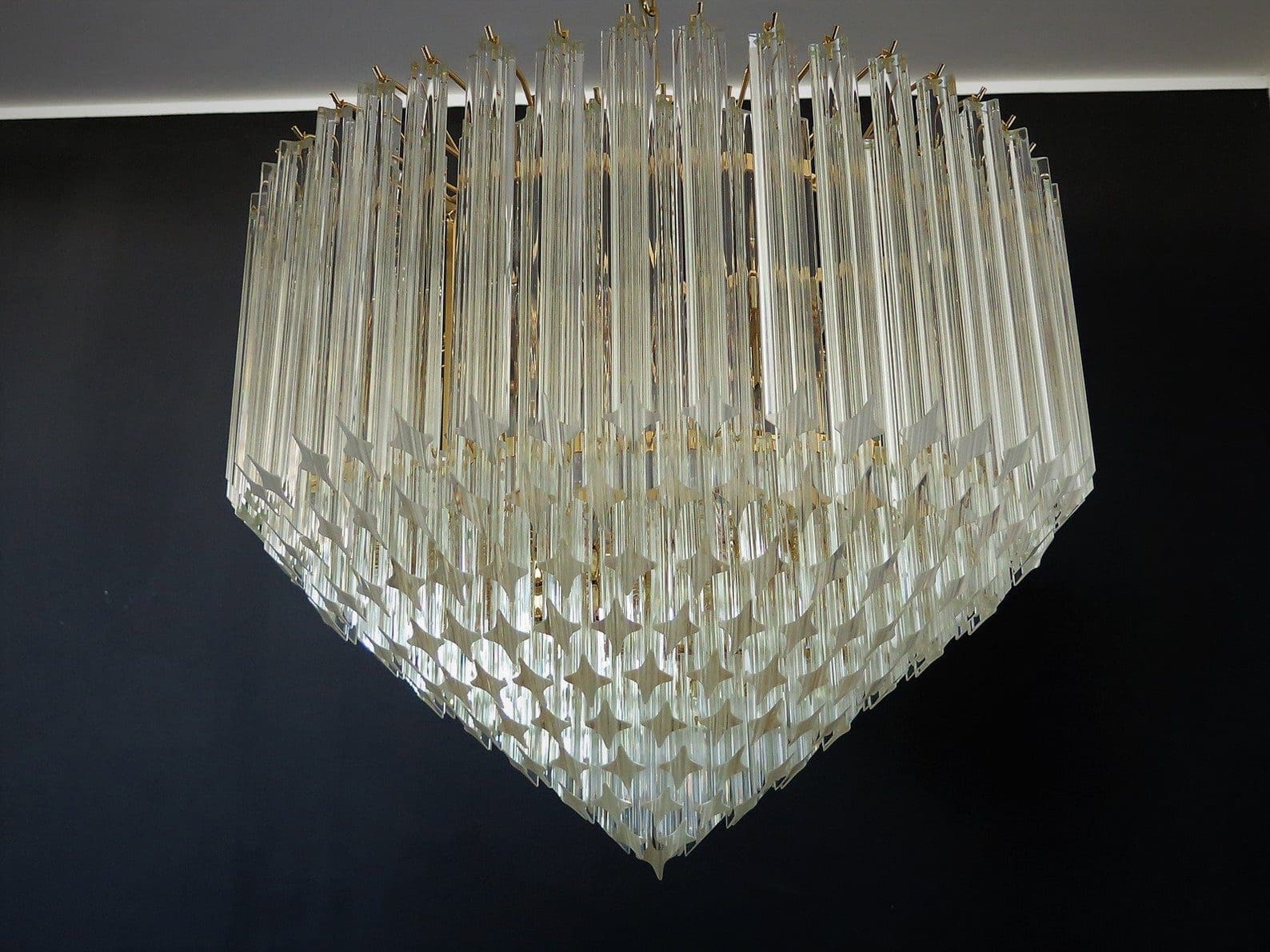 Murano Chandelier – Quadriedri – 265 prisms – Transparent - Zonesus