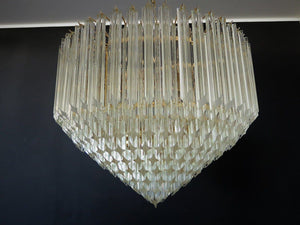 Murano Chandelier – Quadriedri – 265 prisms – Transparent - Zonesus