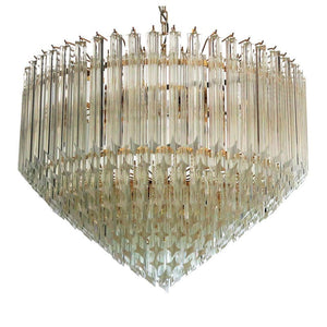 Murano Chandelier – Quadriedri – 265 prisms – Transparent - Zonesus