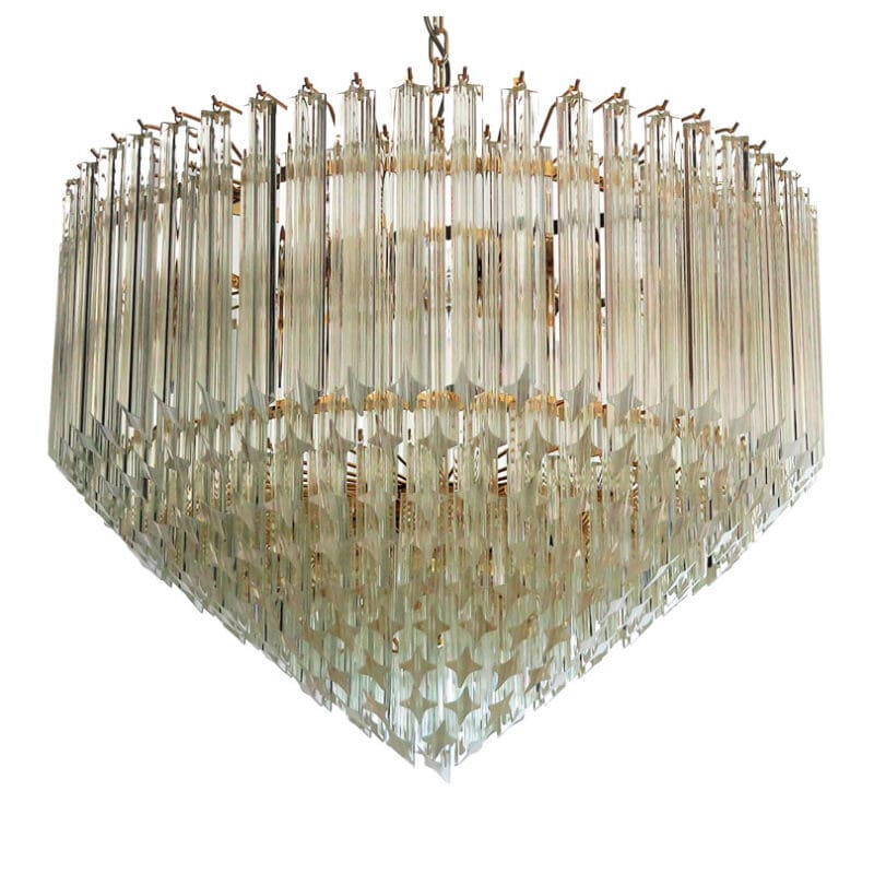 Murano Chandelier – Quadriedri – 265 prisms – Transparent - Zonesus