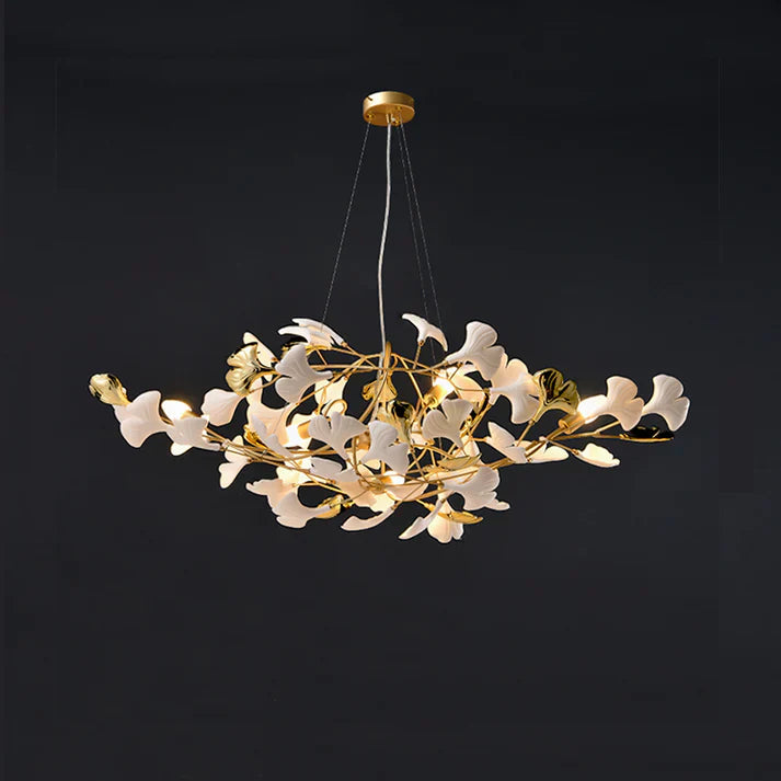 Modern Ceramic Ginkgo Chandelier - Zonesus