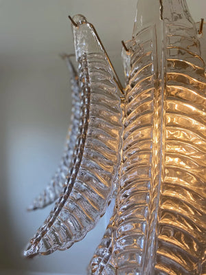 Murano Chandelier – 36 glass leaves – Smoked - Zonesus
