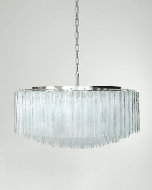 Murano Chandelier – 101 Tuber – Textured – Transparent - Zonesus