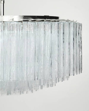 Murano Chandelier – 101 Tuber – Textured – Transparent - Zonesus