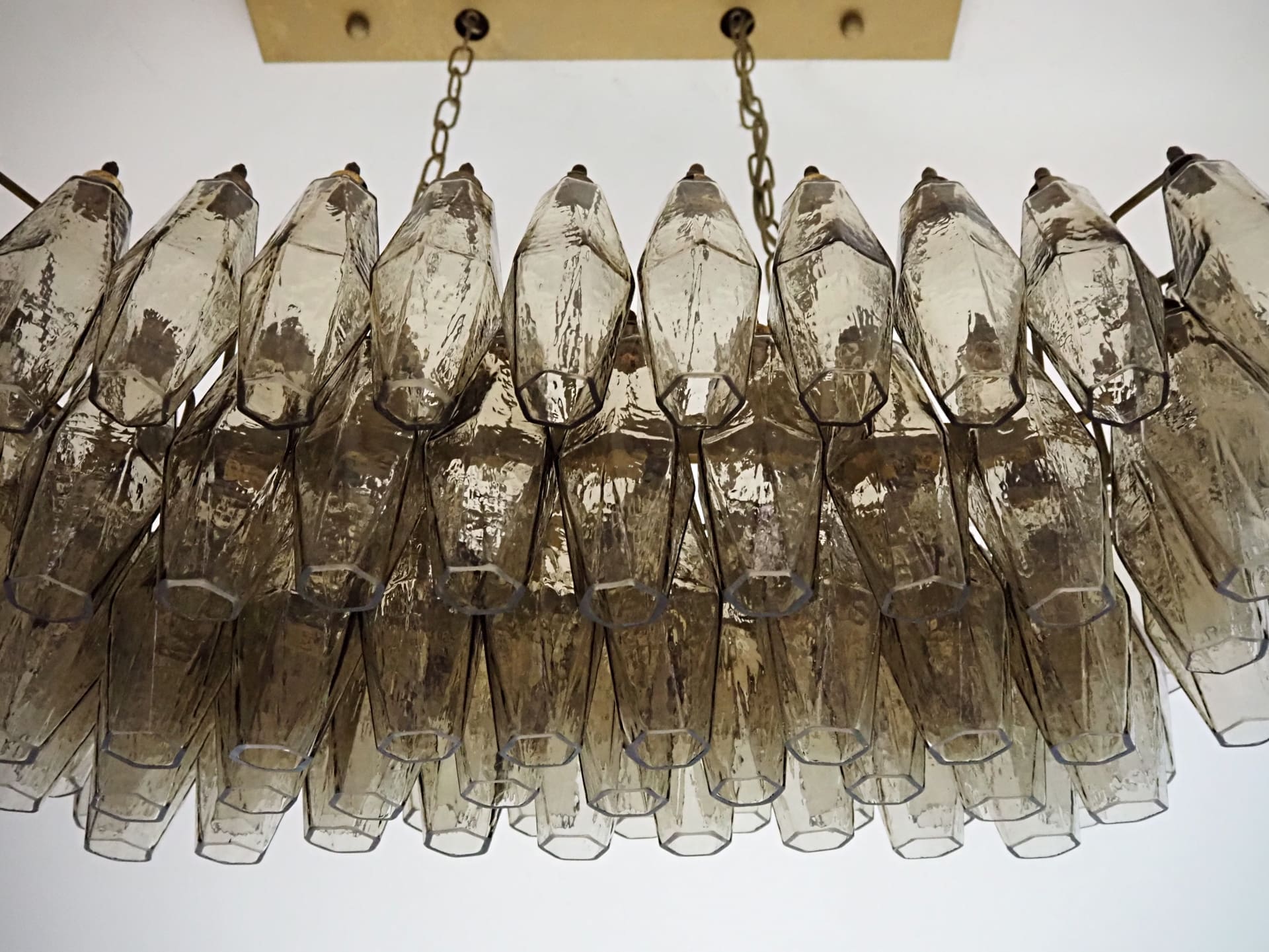 Murano Chandelier – Poliedri – 84 glasses – Smoked - Zonesus