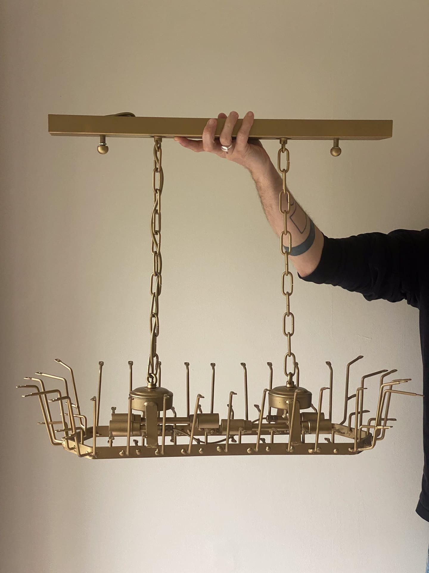 Murano Chandelier – Poliedri – 84 glasses – Smoked - Zonesus