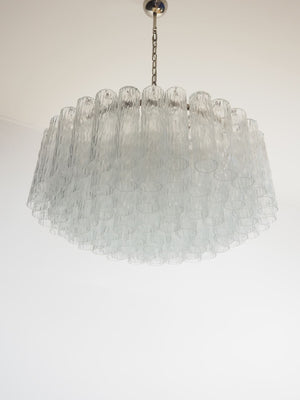 Murano Chandelier – 101 Tuber – Textured – Transparent - Zonesus