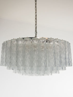 Murano Chandelier – 101 Tuber – Textured – Transparent - Zonesus