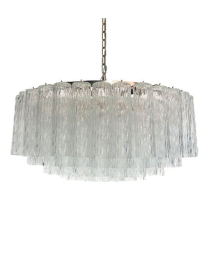 Murano Chandelier – 101 Tuber – Textured – Transparent - Zonesus