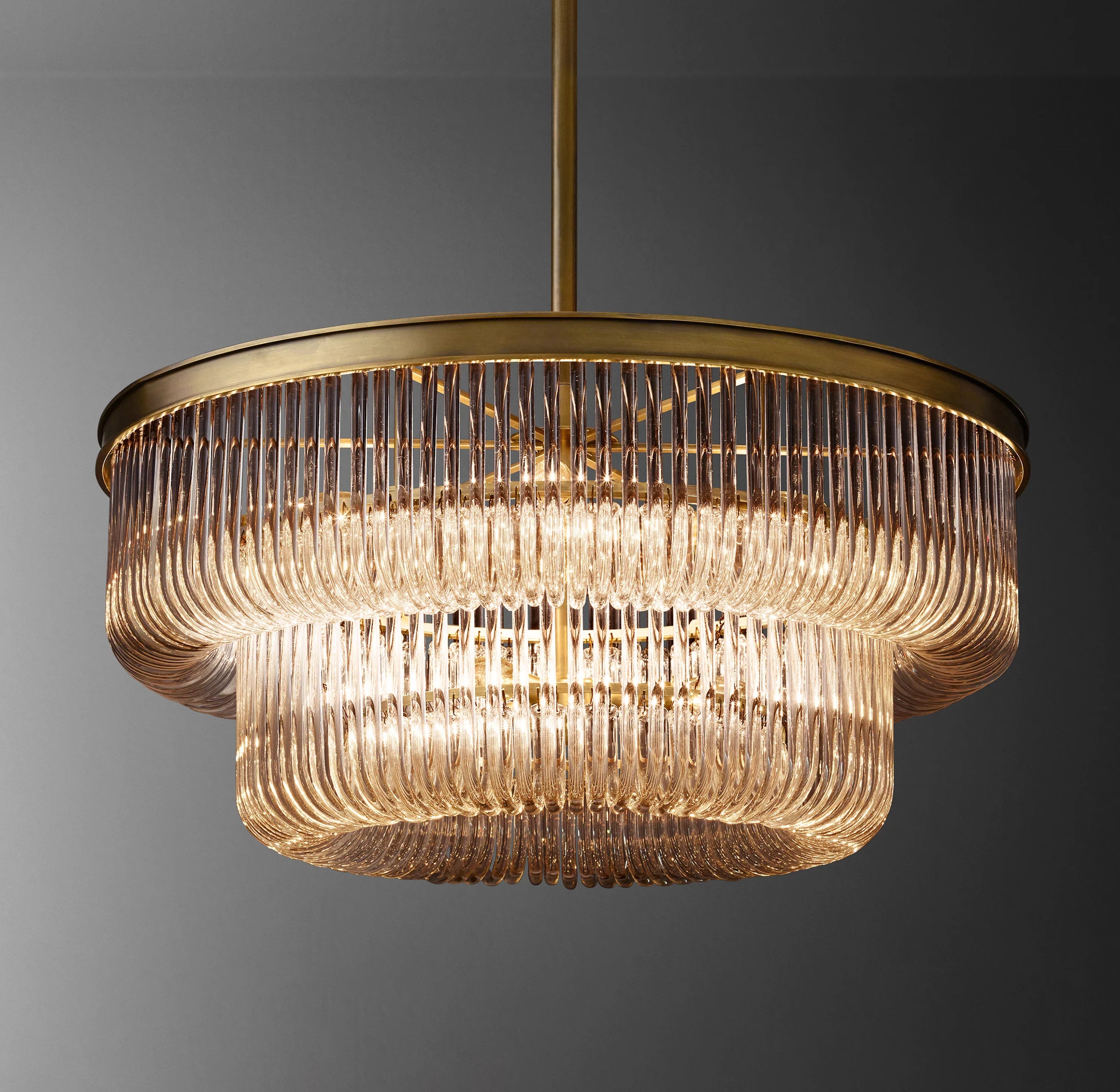 Bettina Crystal Large Pendant 30"D - Zonesus