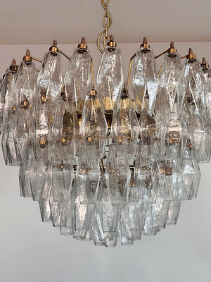 Murano Chandelier – Poliedri – 111 glass – Transparent - Zonesus