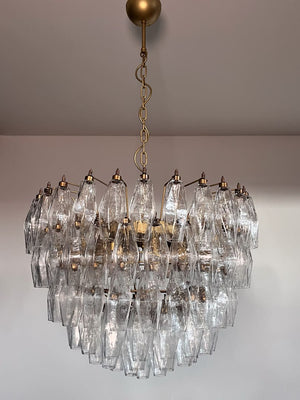 Murano Chandelier – Poliedri – 111 glass – Transparent - Zonesus
