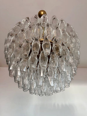Murano Chandelier – Poliedri – 111 glass – Transparent - Zonesus
