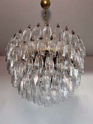 Murano Chandelier – Poliedri – 111 glass – Transparent - Zonesus