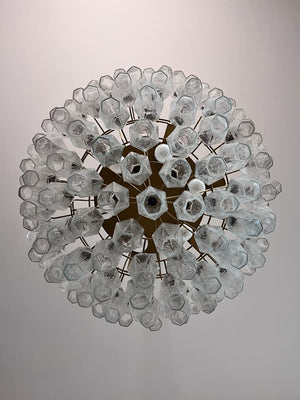 Murano Chandelier – Poliedri – 111 glass – Transparent - Zonesus