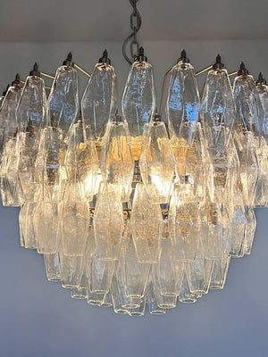 Murano Chandelier – Poliedri – 111 glass – Transparent - Zonesus
