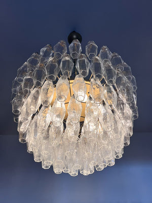 Murano Chandelier – Poliedri – 111 glass – Transparent - Zonesus
