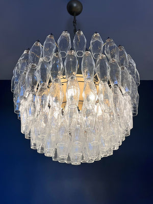 Murano Chandelier – Poliedri – 111 glass – Transparent - Zonesus