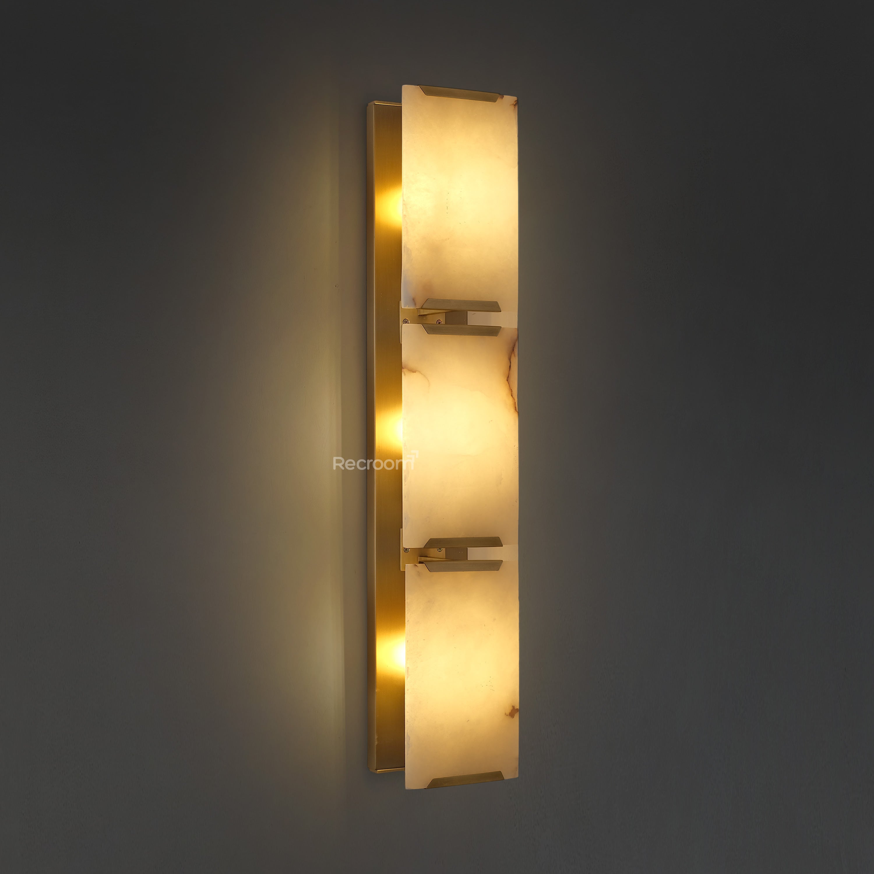 Harllow Calcite Triple Wall Sconce 6” - Zonesus