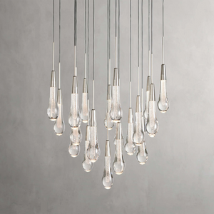 Solitaire Crystal Round Chandelier 17" 24" 36" 40'' 48'' 58"D - Zonesus