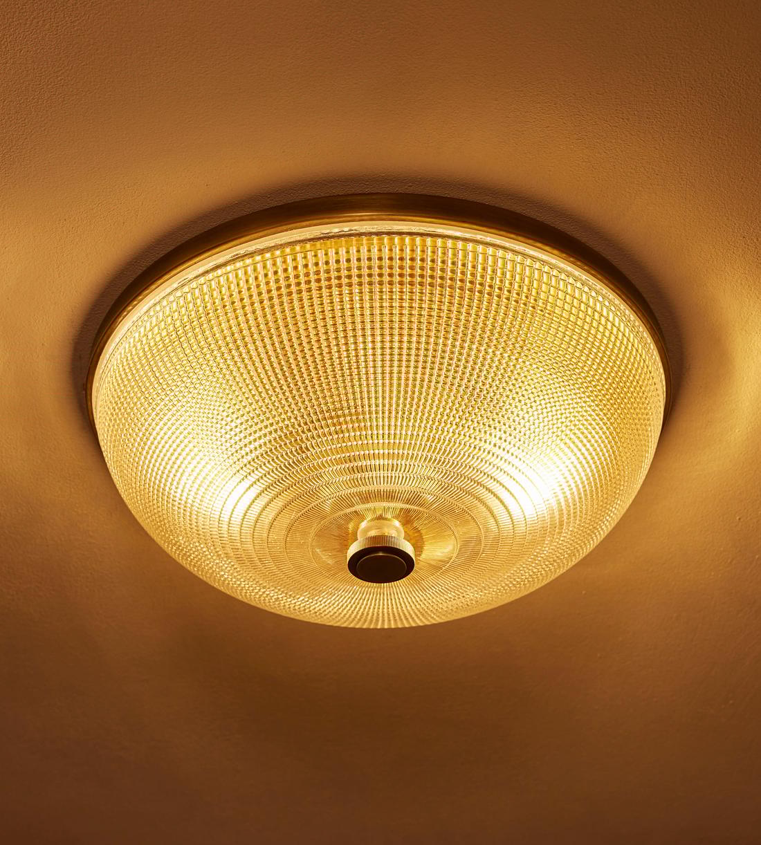 Ottilie Glass Flush Light 14"W