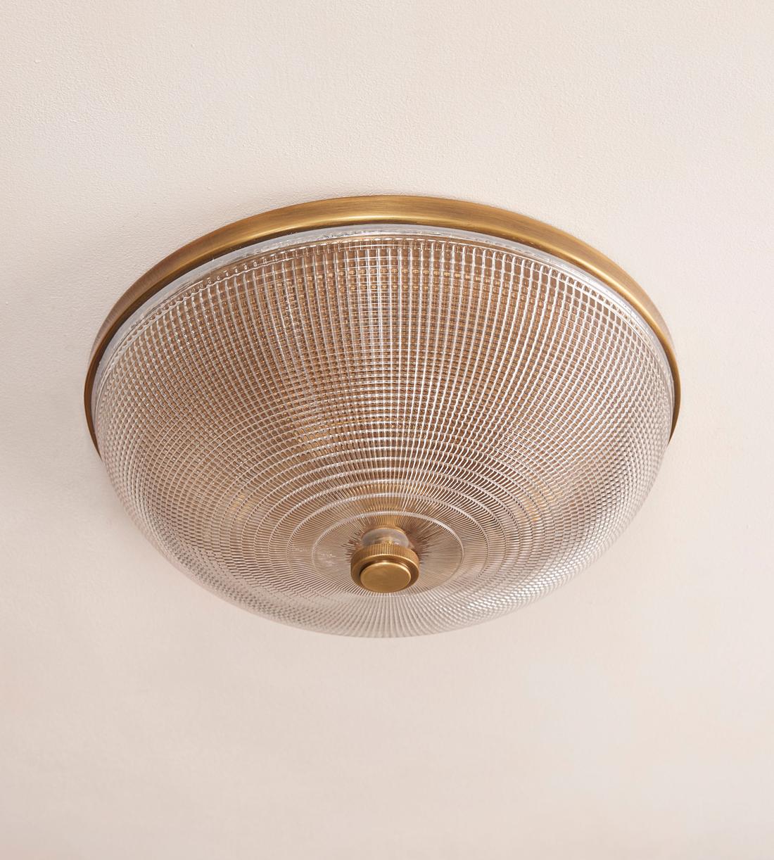 Ottilie Glass Flush Light 14"W