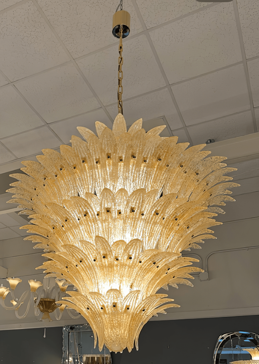 Murano Palmette Chandelier - Zonesus