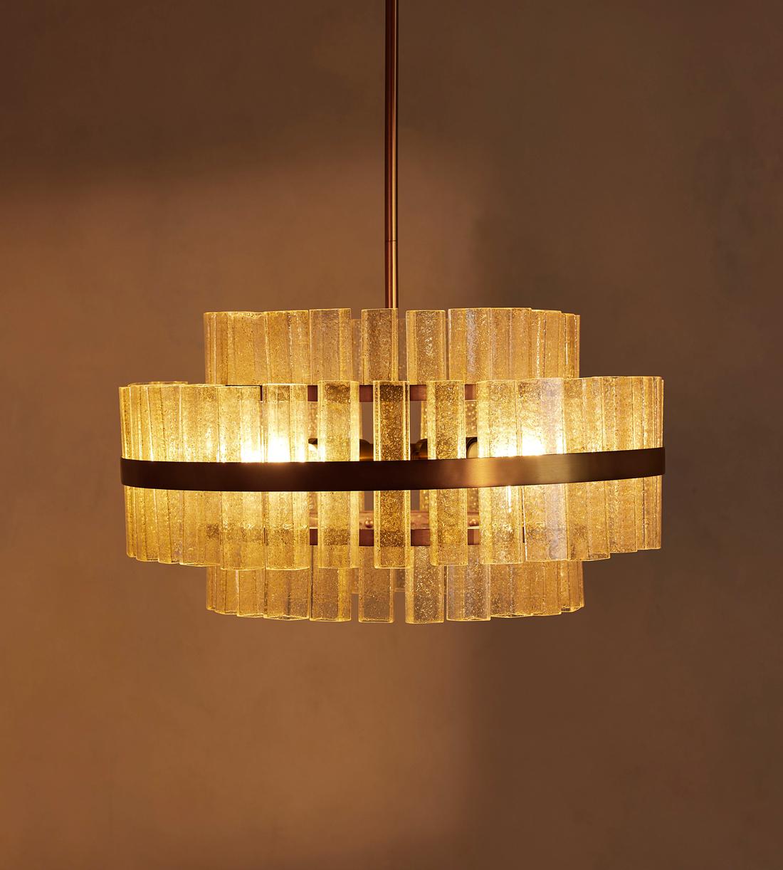 Katia Glass Chandelier 23.6"W