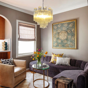 Murano Chandelier – 36 tubes – Yellow - Zonesus