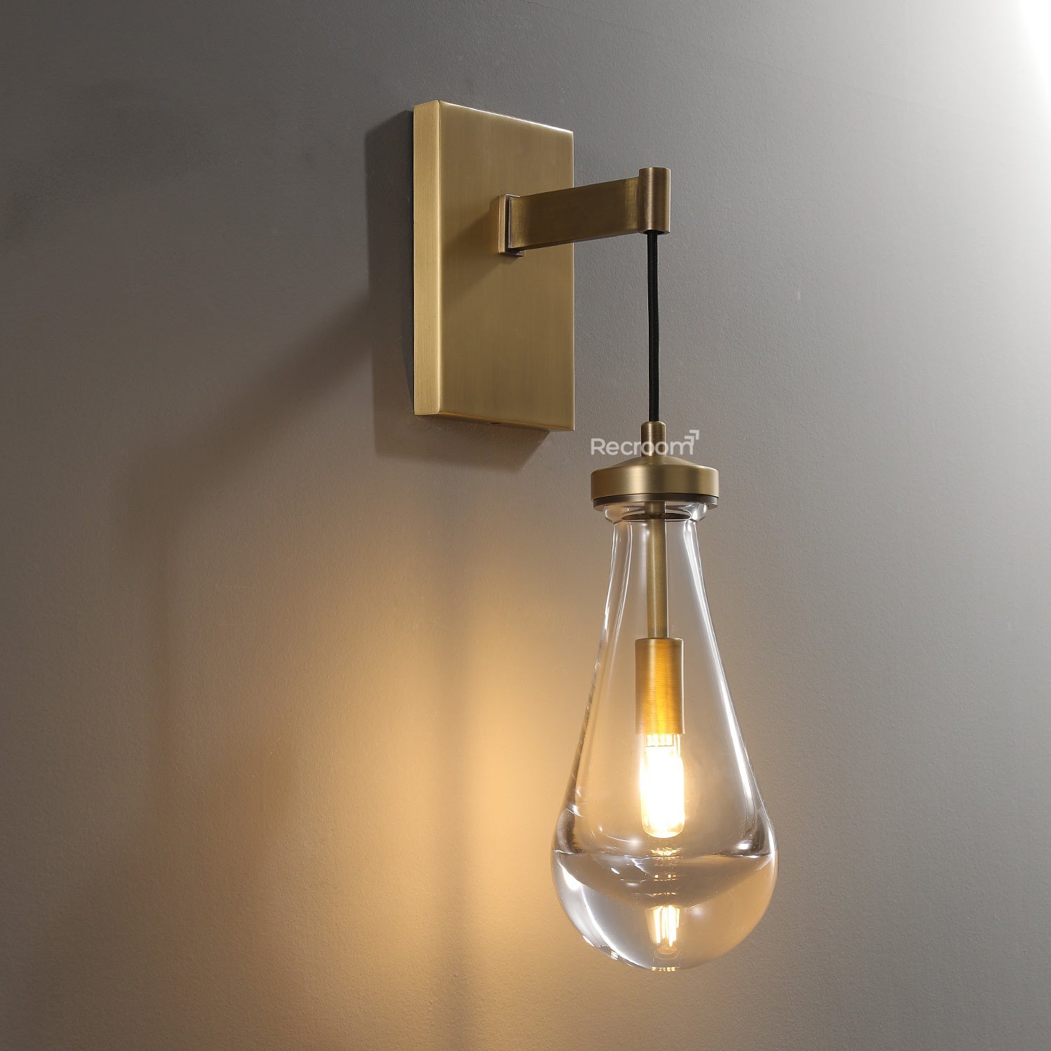 Raindrop Wall Sconce 5" Cord - Zonesus