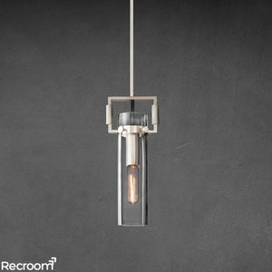 Machenist Glass Cylinder Pendant 12" 22" - Zonesus