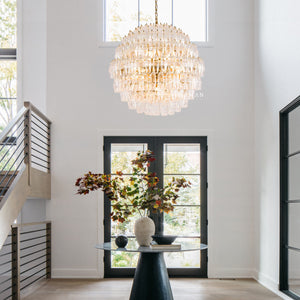 Clear Pallina Chandelier 28" - Zonesus