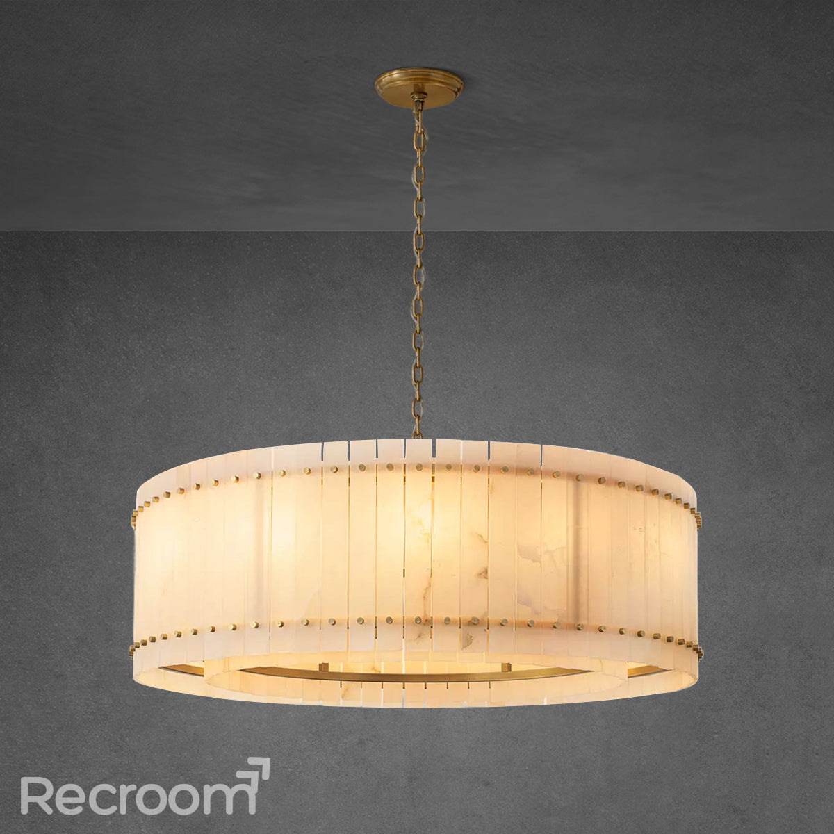 San Marconer Alabaster Round Chandelier 48‘’ - Zonesus