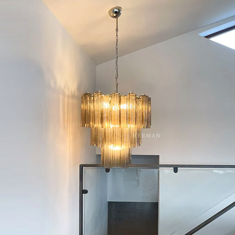 Murano Chandelier – 48 tubes – Smoked - Zonesus