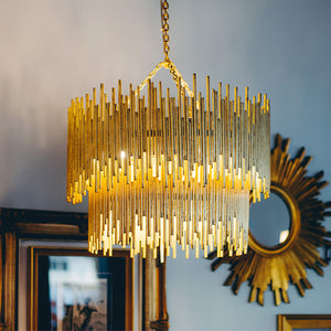 Althely 8 Lights 2-Tier Chandelier - Zonesus