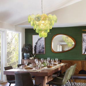 Murano Chandelier 57 Green - Zonesus