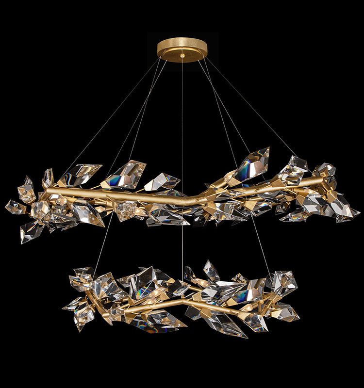 Addison 55" Round Crystal Chandelier - Zonesus