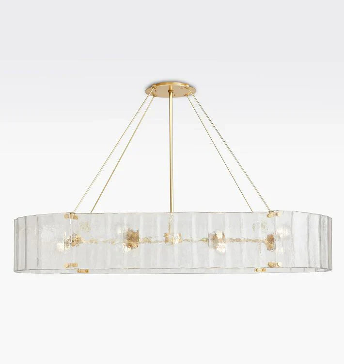 Willamette Glass Linear Chandelier 60" - Zonesus