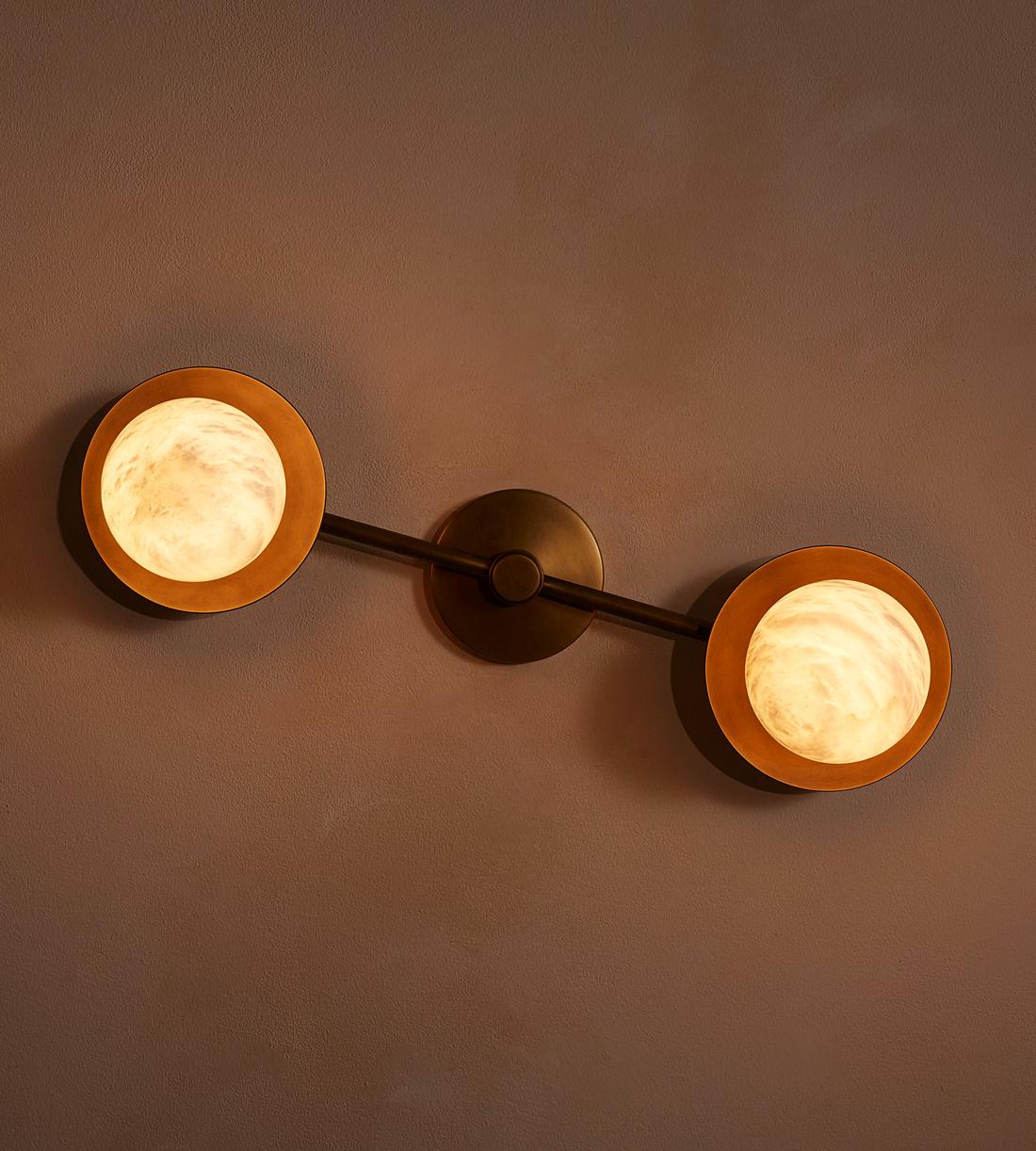 Cara Alabaster Wall Light 22"
