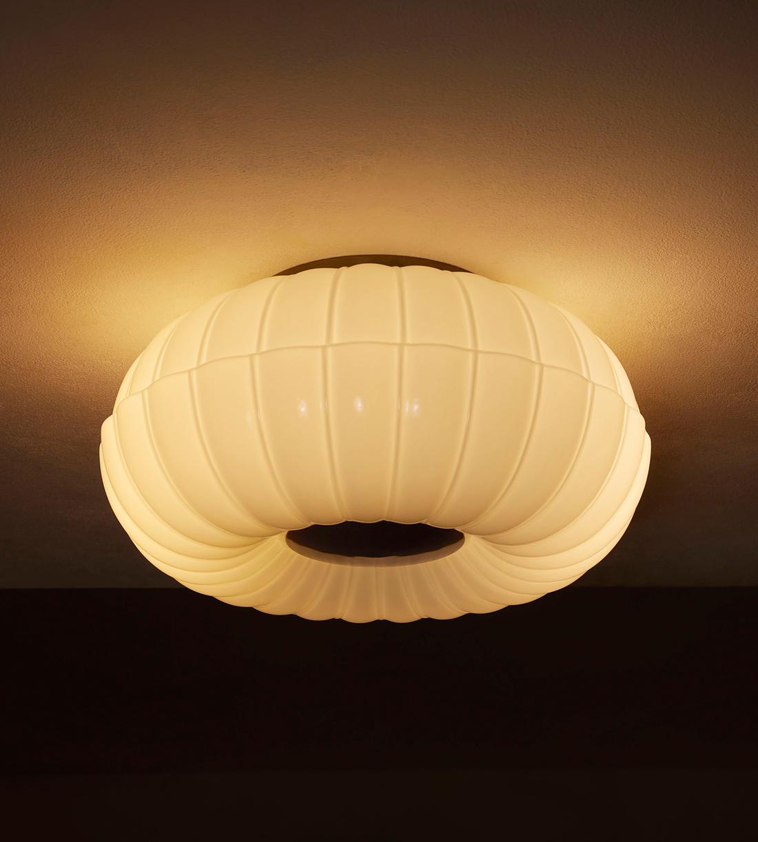 Sirrel Glass Flush Light 14''D