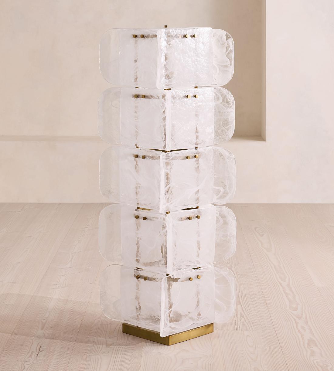 Elias Floor Lamp, White
