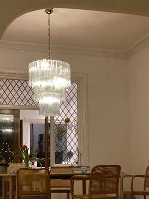 Murano Chandelier – 52 tubes – Transparent - Zonesus