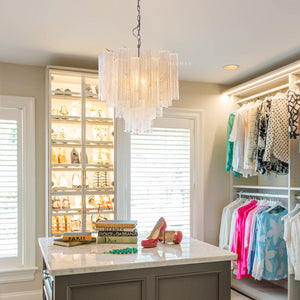 Murano Chandelier – 36 tubes – Alabaster white - Zonesus